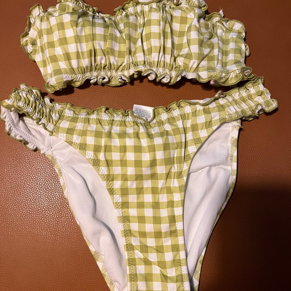 Wild Fable Strapless Bikini gingham